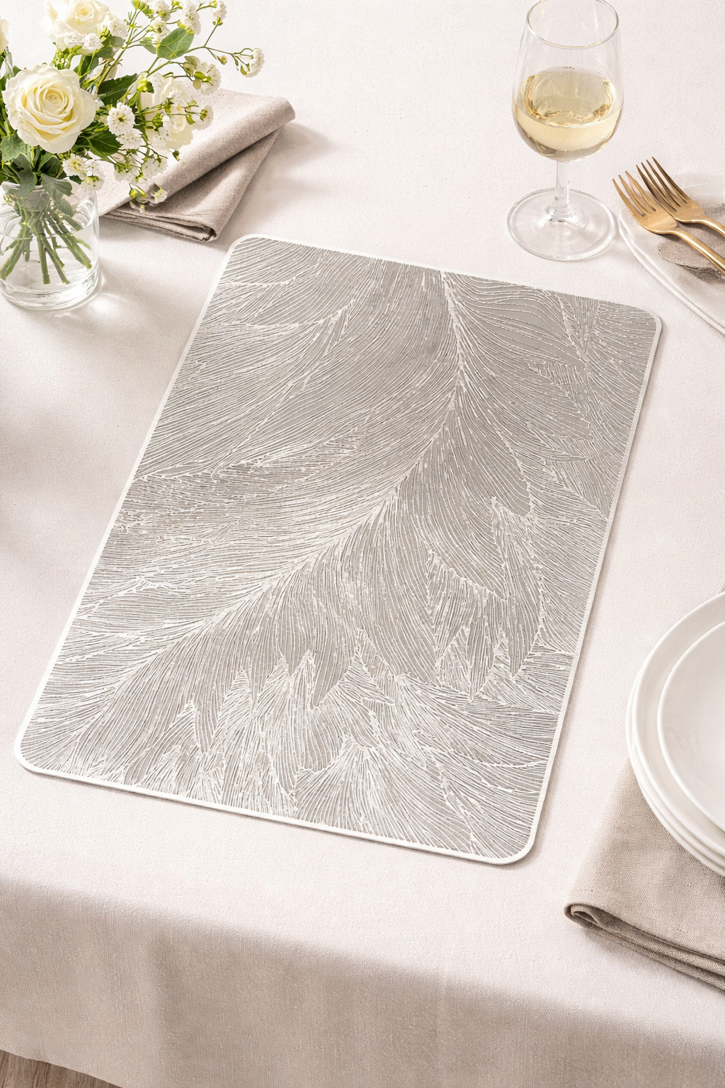 TableWise Plastic Table Mats (18 x 12 Inches) – Pack of 6 | Durable, Stylish & Easy to Clean