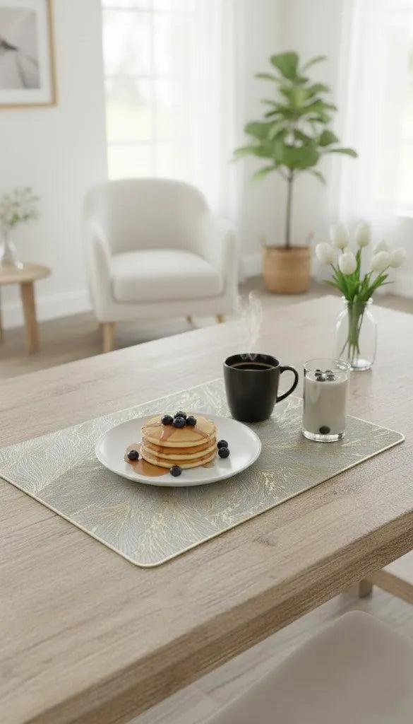 TableWise Plastic Table Mats (18 x 12 Inches) – Pack of 6 | Durable, Stylish & Easy to Clean