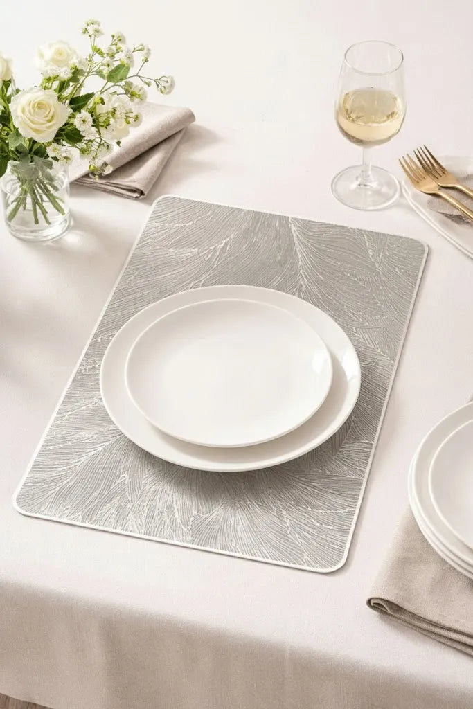 TableWise Plastic Table Mats (18 x 12 Inches) – Pack of 6 | Durable, Stylish & Easy to Clean