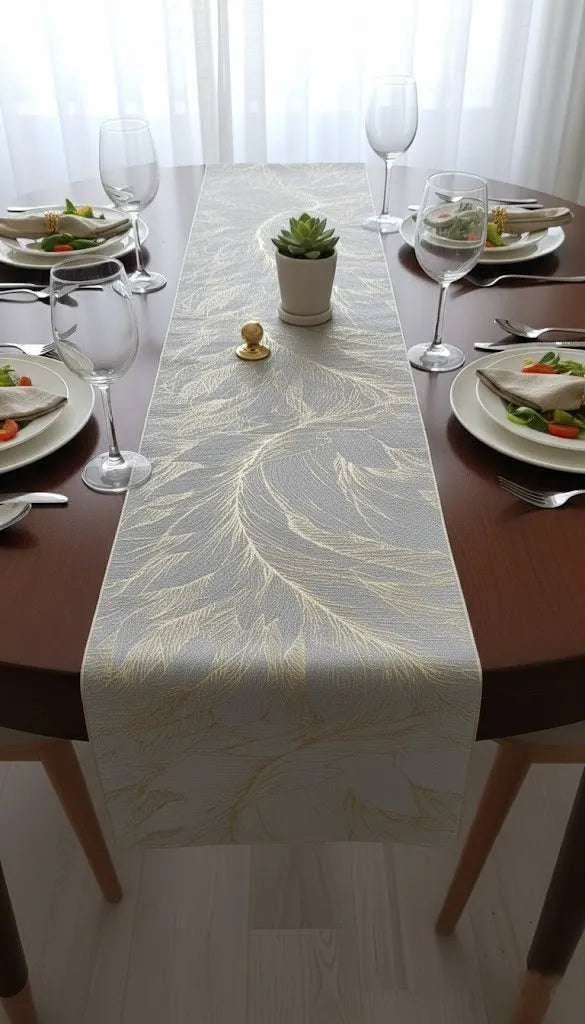 TableWise Extra-Long Plastic Table Mat (59 × 13 Inches) | Elegant, Durable & Easy to Clean