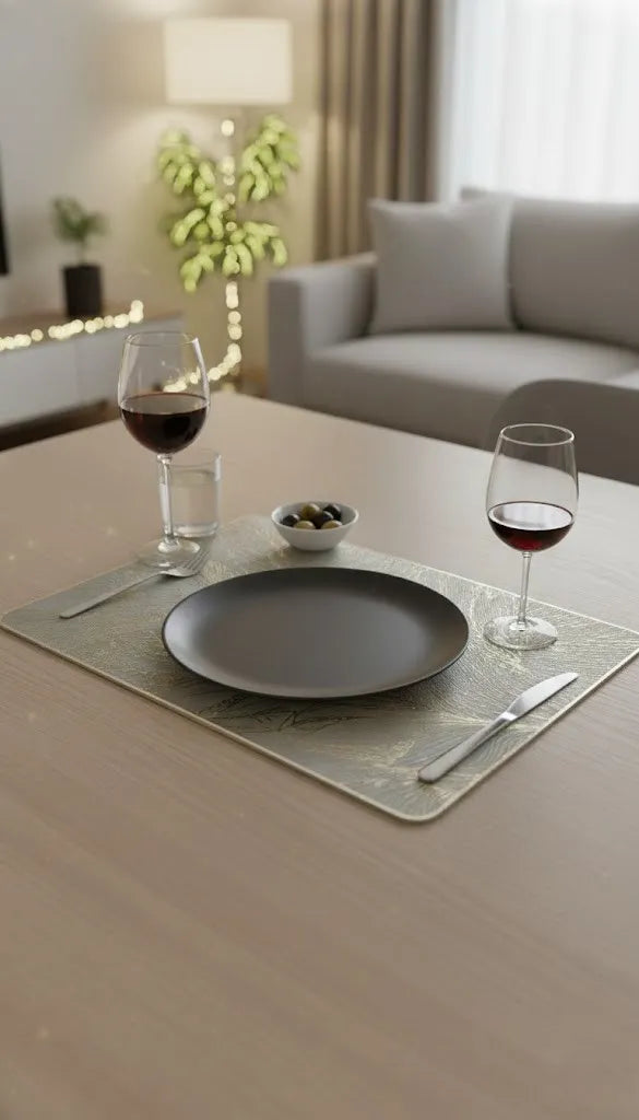 TableWise Plastic Table Mats (18 x 12 Inches) – Pack of 6 | Durable, Stylish & Easy to Clean